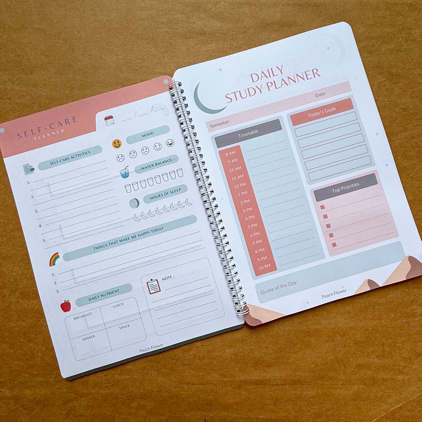 Study Planner (Free: Sticker Sheet + 4 Bookmarks + 4 Cards)