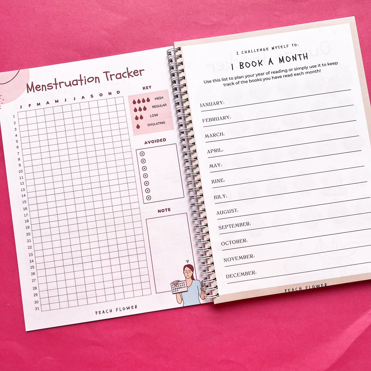 Yearly Planner 2024 (Free: 2 Sticker Sheets + 4 Bookmarks + 6 Cards)