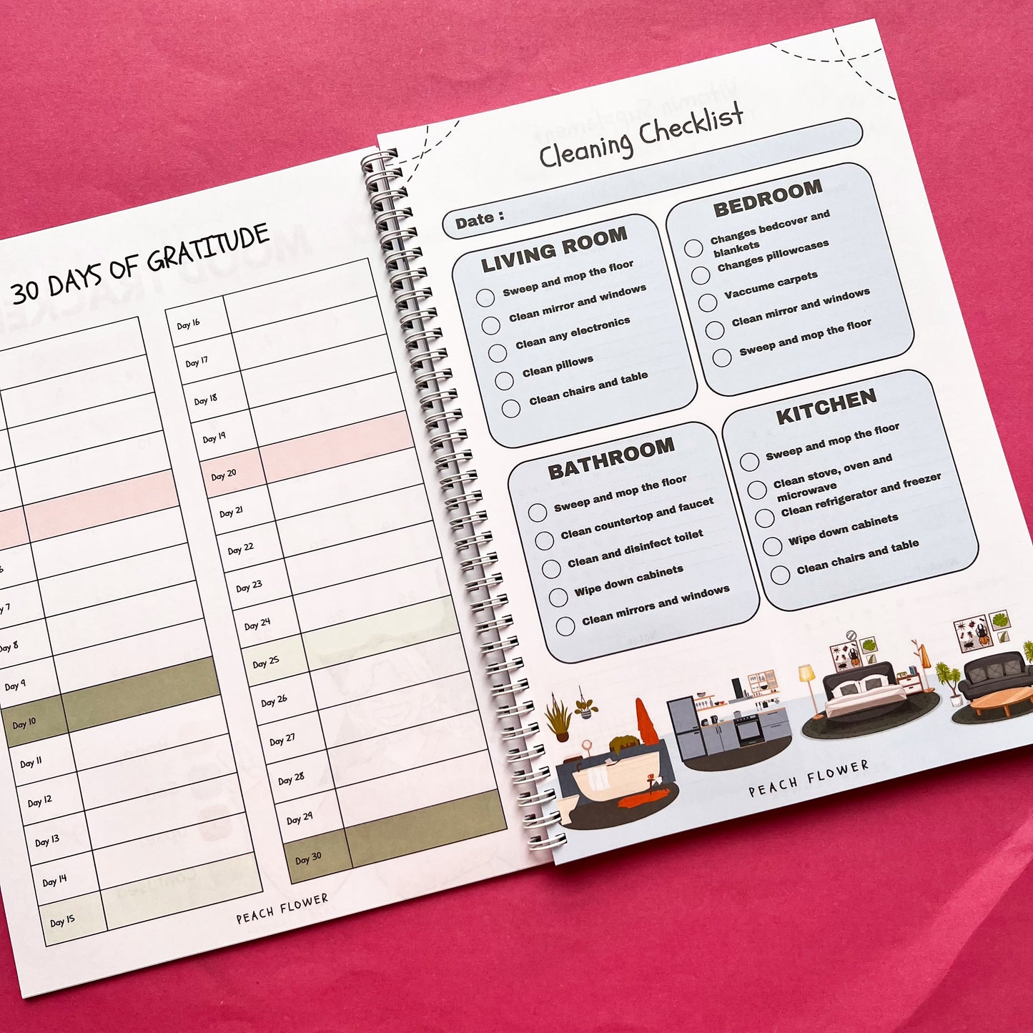 Yearly Planner 2024 (Free: 2 Sticker Sheets + 4 Bookmarks + 6 Cards)