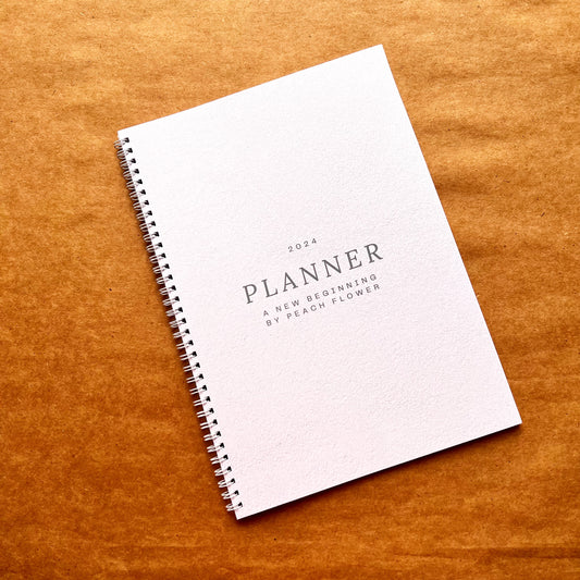 Yearly Planner 2024 Black n White