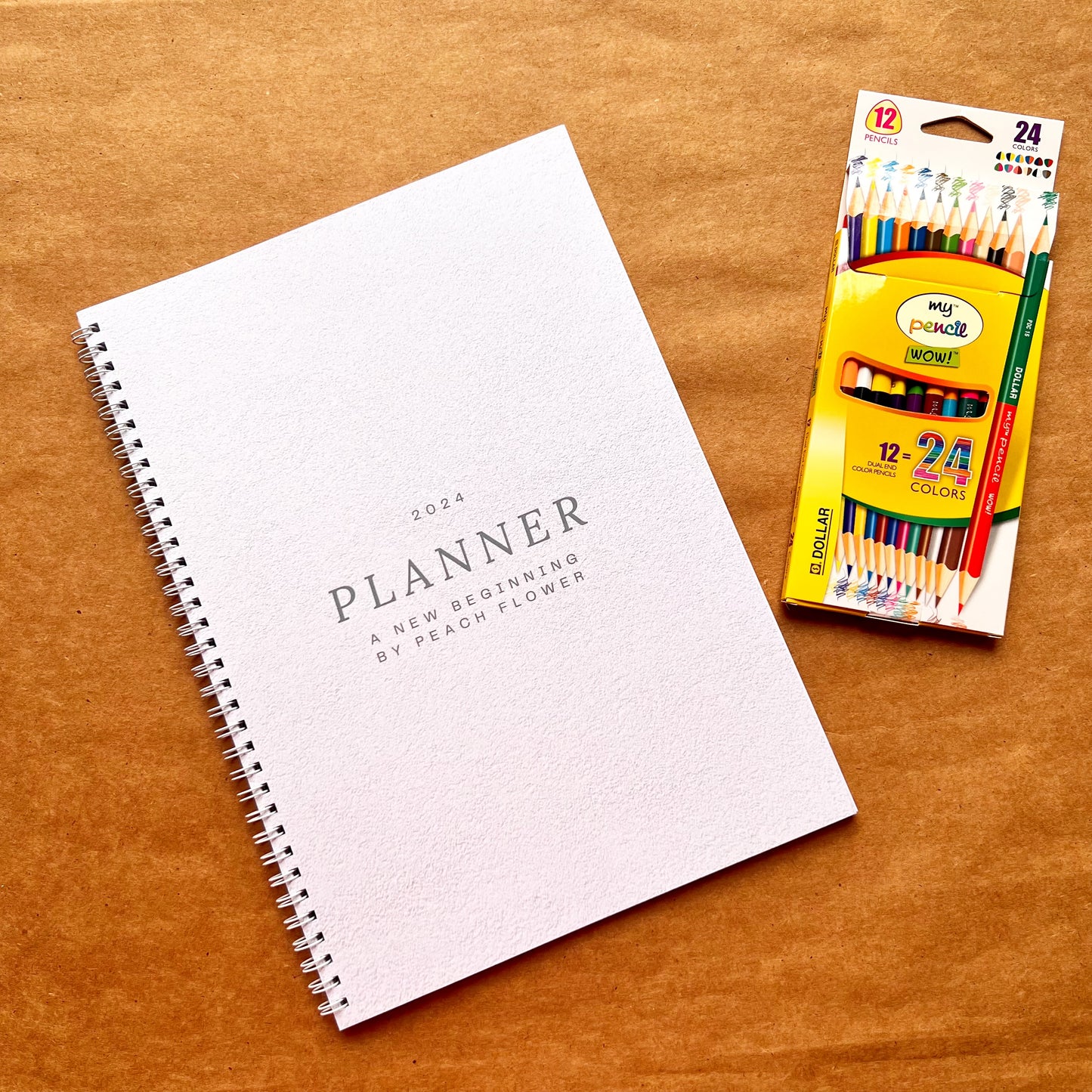 Yearly Planner 2024 Black n White