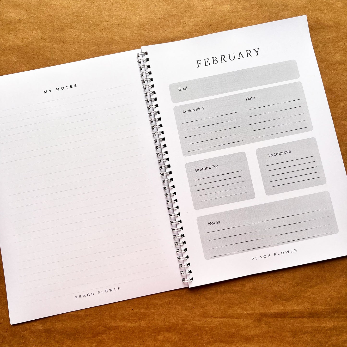 Yearly Planner 2024 Black n White