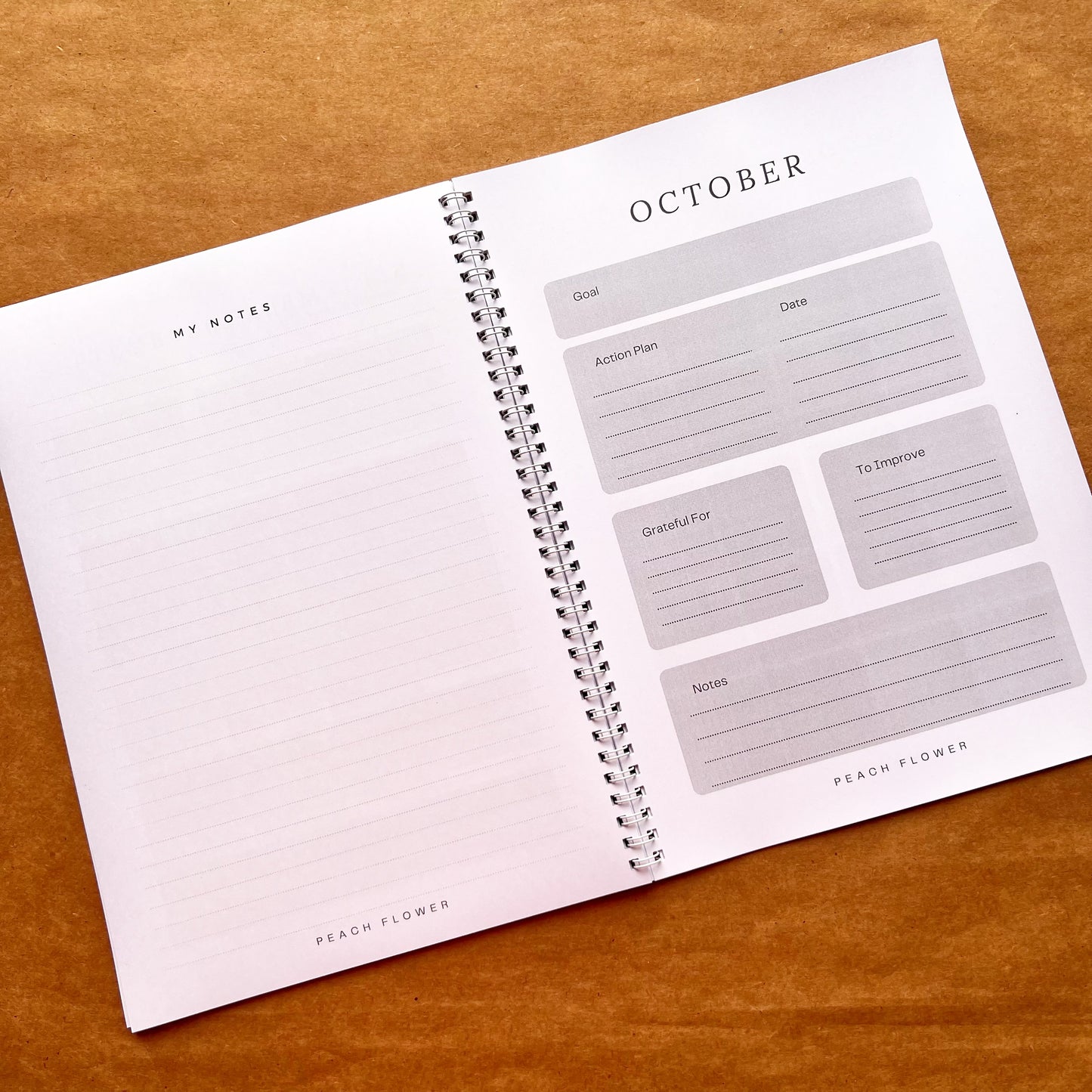 Yearly Planner 2024 Black n White