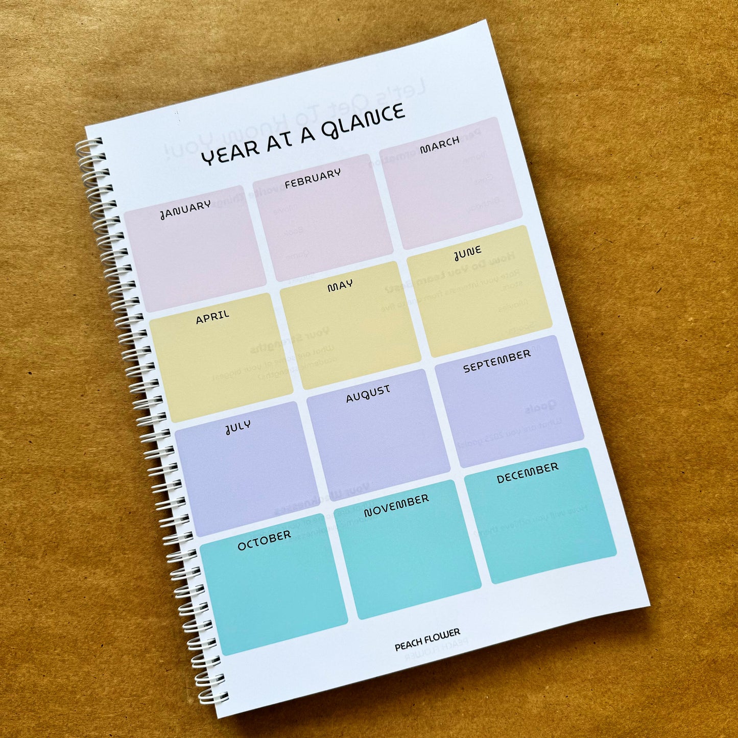 Yearly Planner 2025 (Free: 2 Sticker Sheets + 4 Bookmarks + 3 Cards)