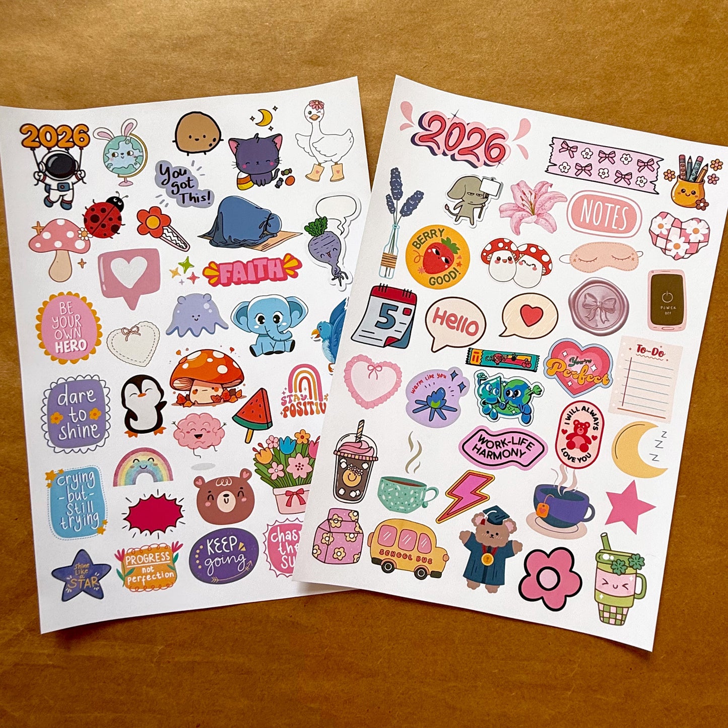 2026 Sticker Sheets