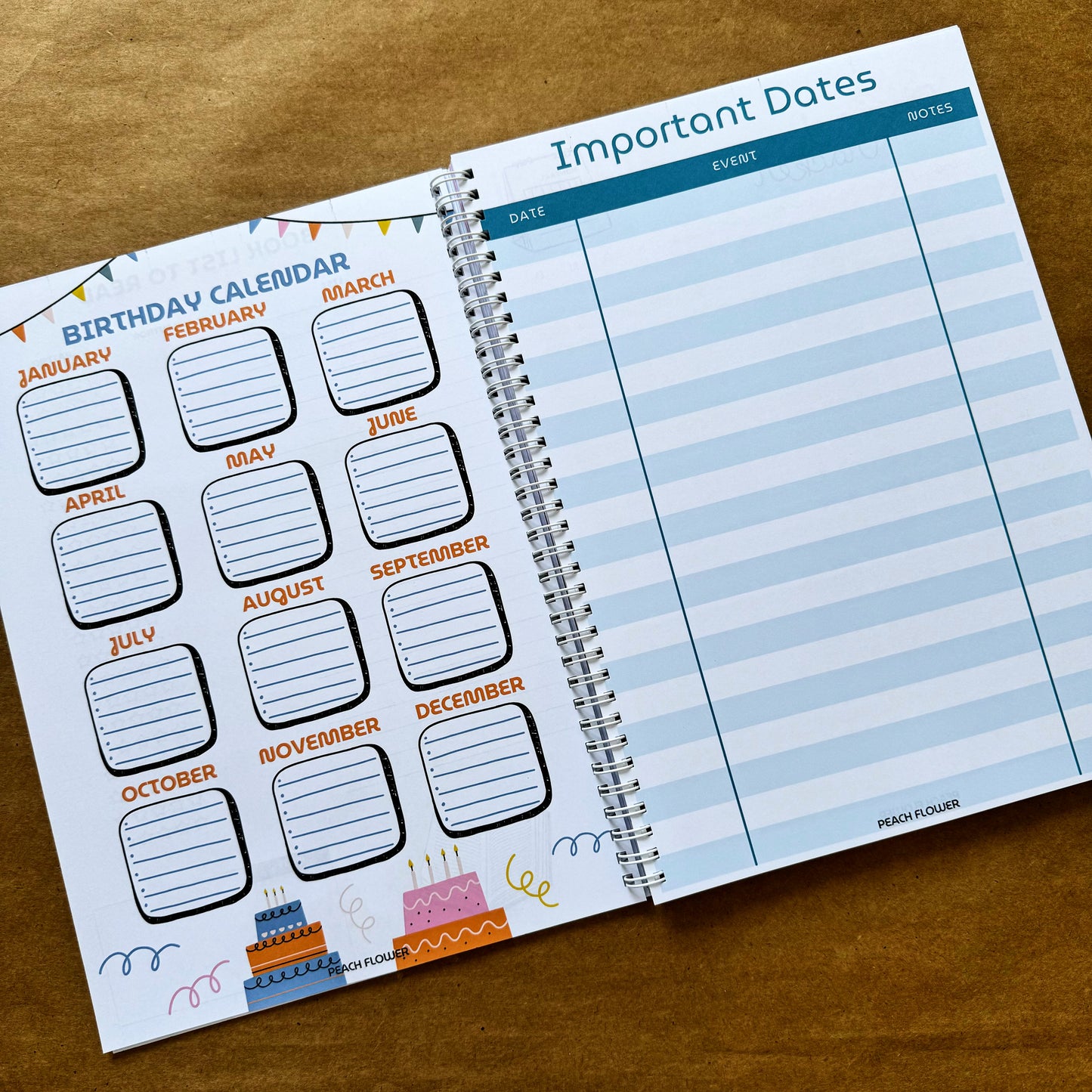 Yearly Planner 2025 (Free: 2 Sticker Sheets + 4 Bookmarks + 3 Cards)