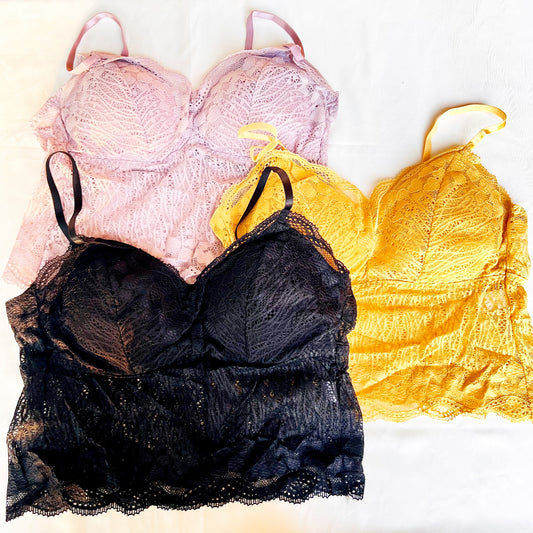 Teasy Treats - Fancy Floral Net CropTop Bra