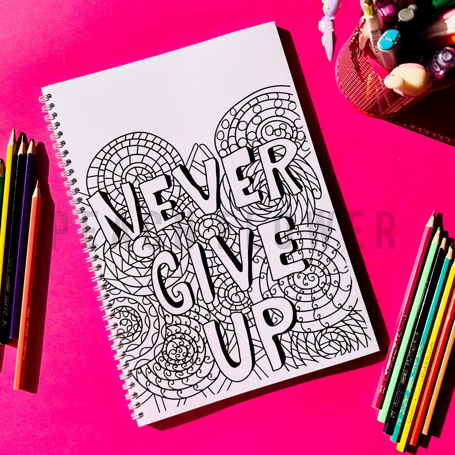 Adult Coloring Book: Abstract Version 2 in 1