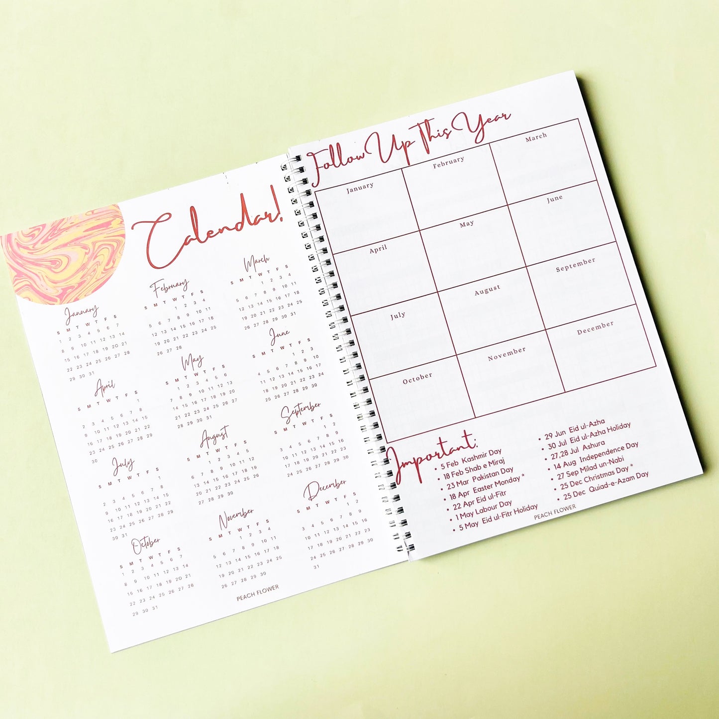 Yearly Planner 2023 (Free: Stickers + Bookmarks + Cards)
