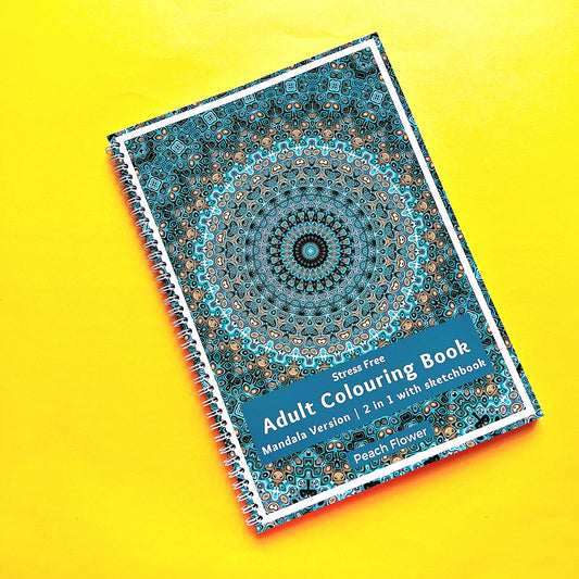 Adult Coloring Book: Mandala Version 2 in 1