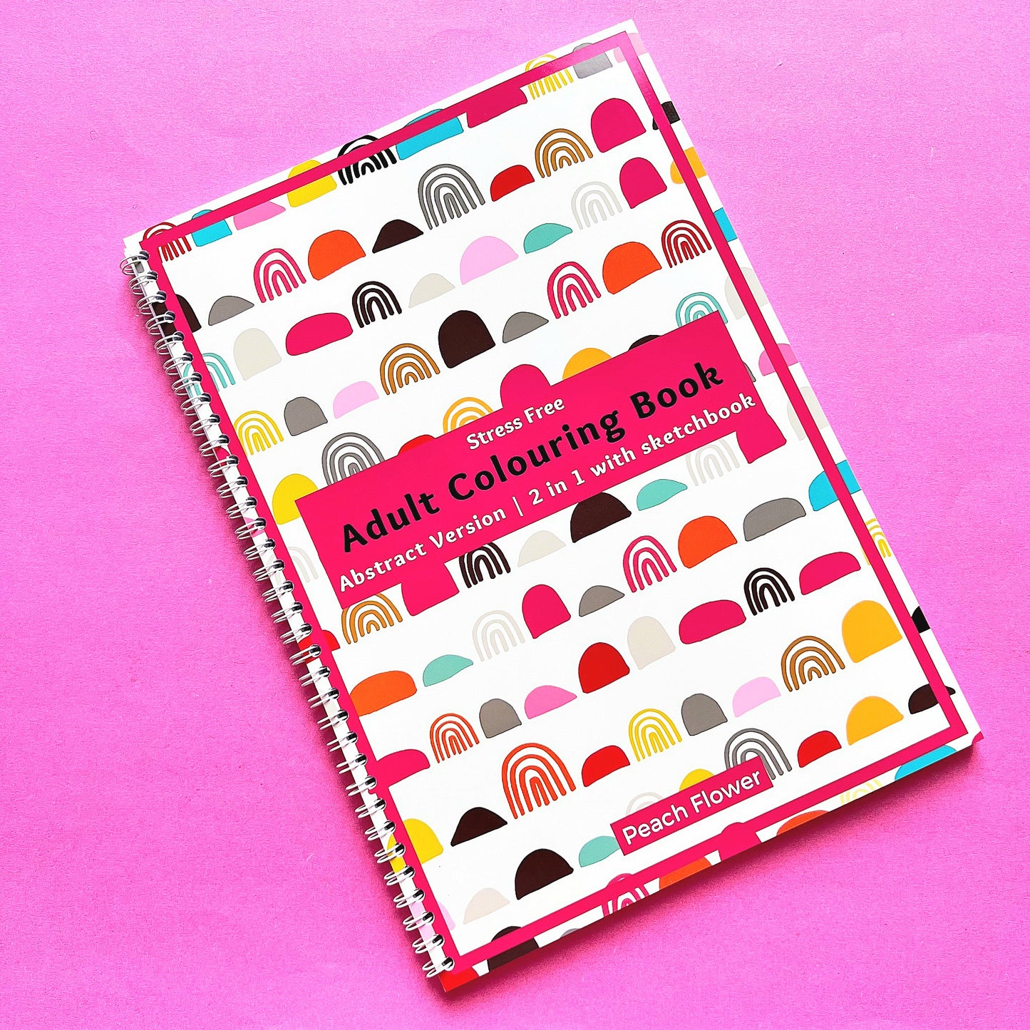 Adult Coloring Book: Abstract Version 2 in 1