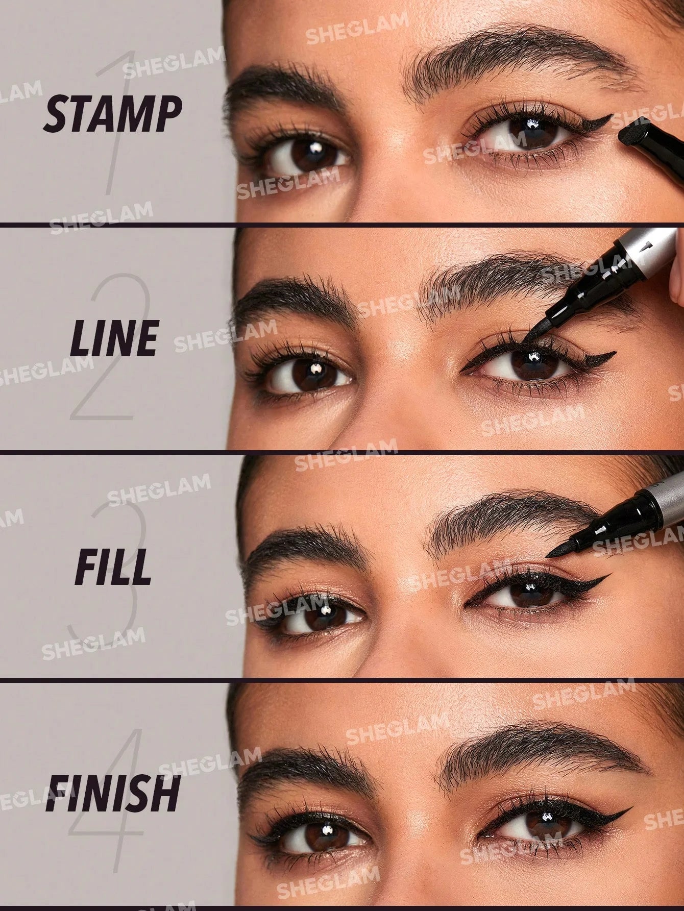 SHEGLAM - WING IT WATERPROOF LINER DUO - BLACK