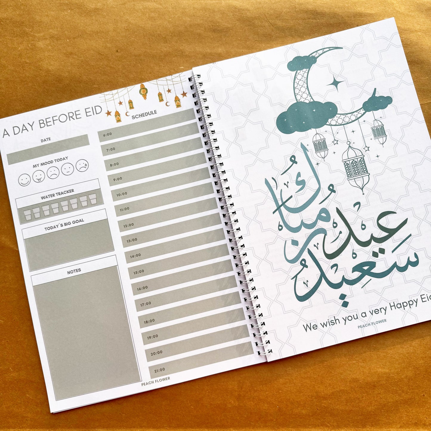 Ramadan Planner 2024 (Free: Sticker sheet, 3 cards, 4 Bookmarks)