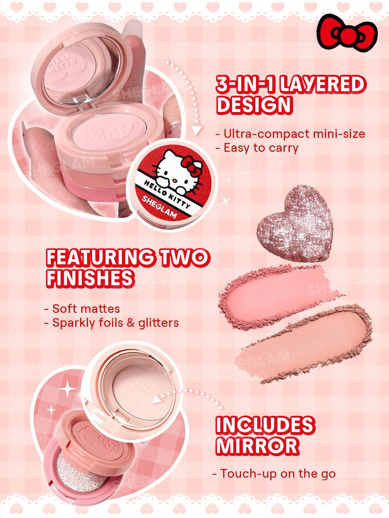 Hello Kitty｜SHEGLAM Darling Dear Shadow Stack-Sweetheart
