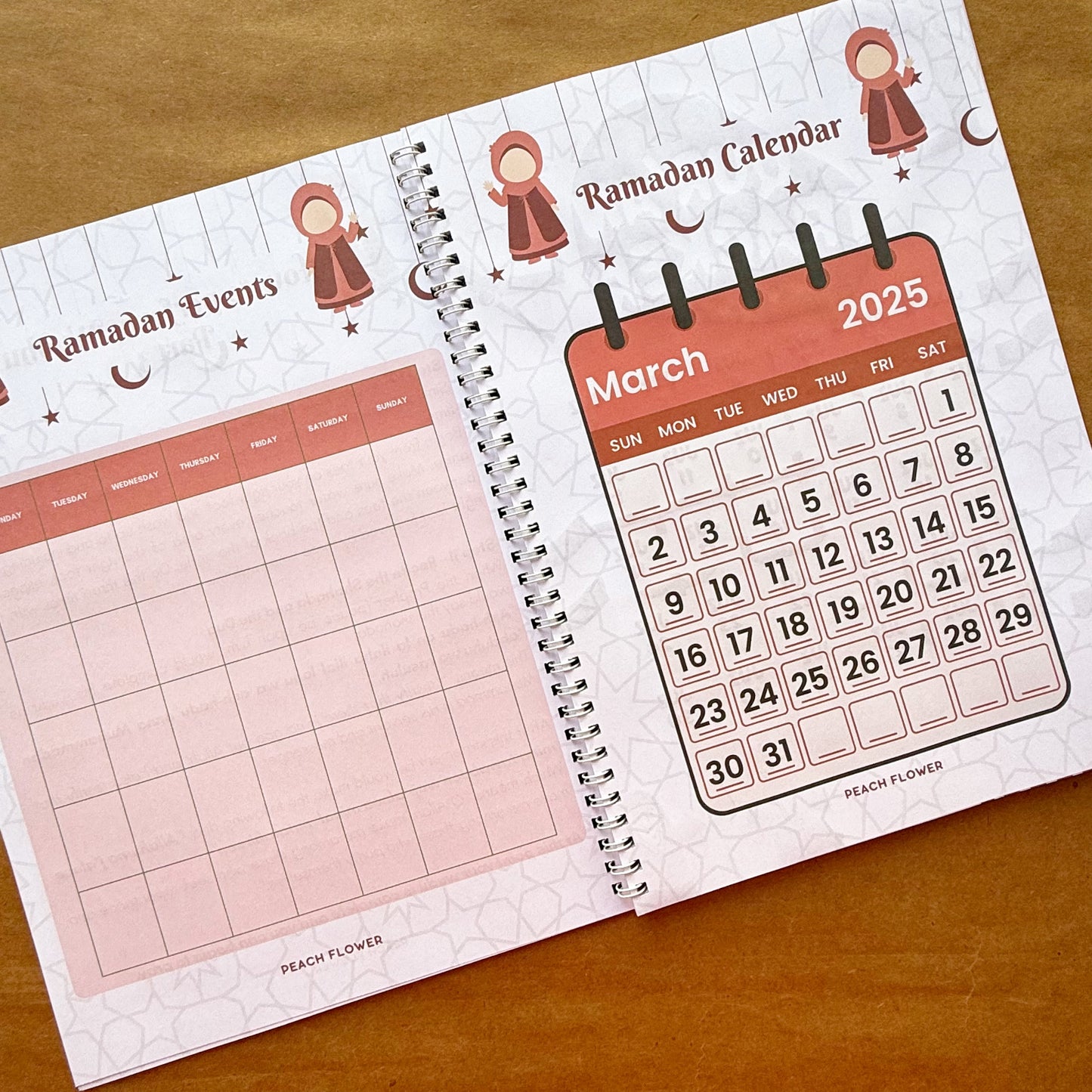 Kids Ramadan Planner 2025 ( Free: Sticker sheet, 3 cards, 4 Bookmarks, 18 Tags)