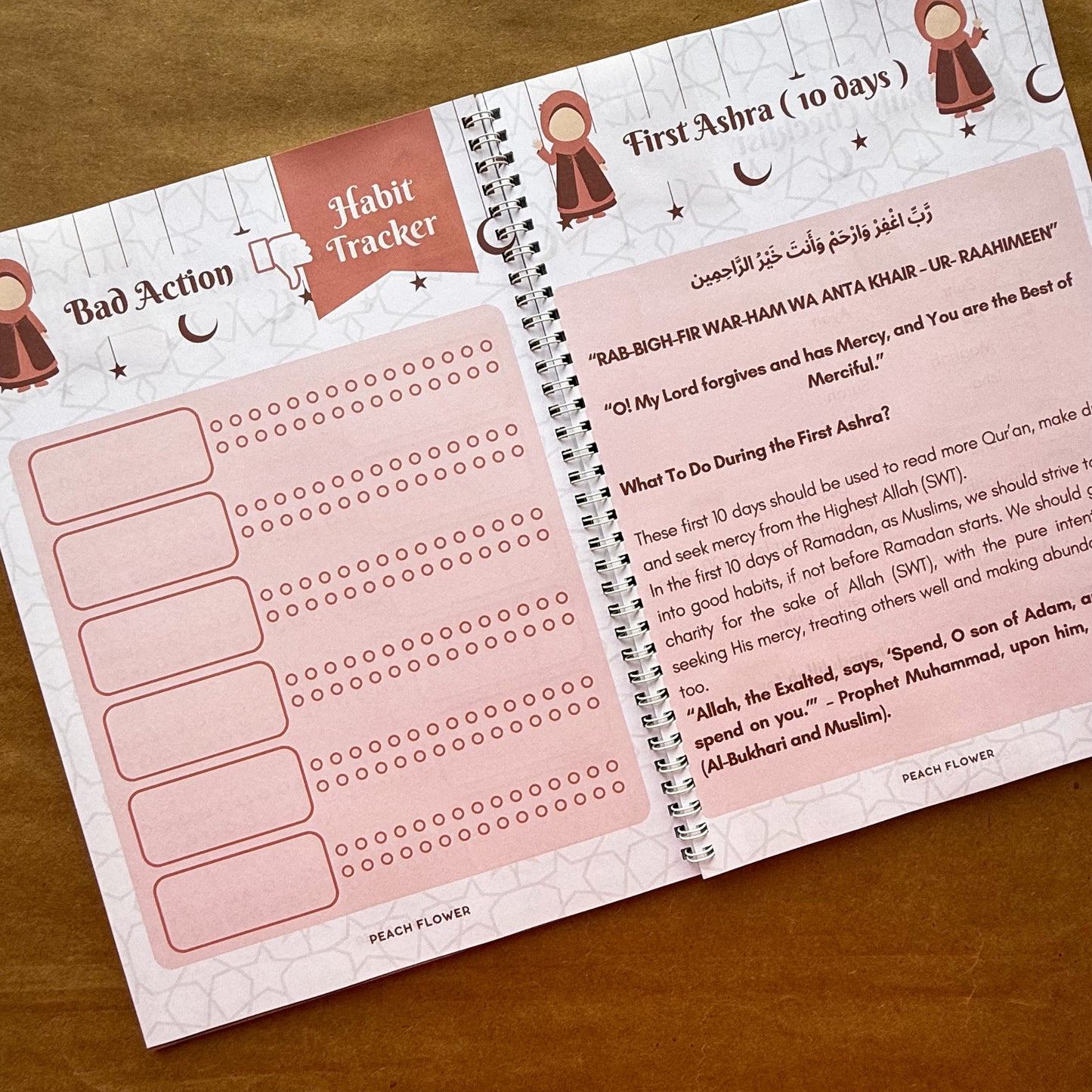 Kids Ramadan Planner 2025 ( Free: Sticker sheet, 3 cards, 4 Bookmarks, 18 Tags)