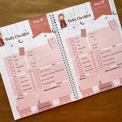 Kids Ramadan Planner 2025 ( Free: Sticker sheet, 3 cards, 4 Bookmarks, 18 Tags)