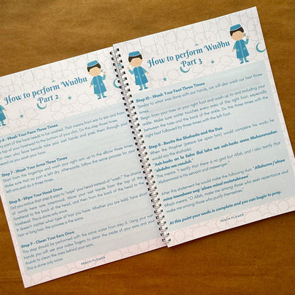 Kids Ramadan Planner 2025 ( Free: Sticker sheet, 3 cards, 4 Bookmarks, 18 Tags)