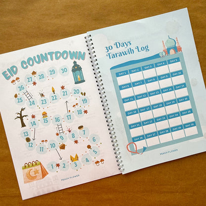 Kids Ramadan Planner 2025 ( Free: Sticker sheet, 3 cards, 4 Bookmarks, 18 Tags)