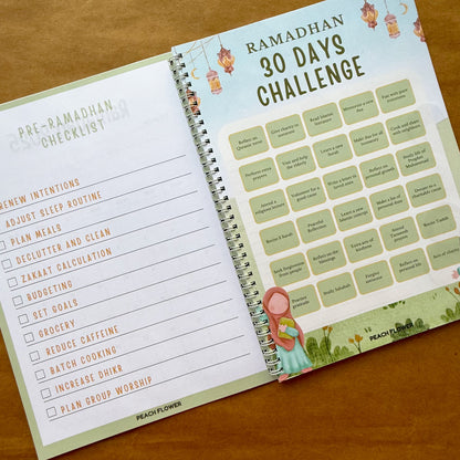 Ramadan Planner 2025 (Free: Sticker sheet, 4 cards, 4 Bookmarks, 18 Tags)