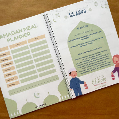 Ramadan Planner 2025 (Free: Sticker sheet, 4 cards, 4 Bookmarks, 18 Tags)