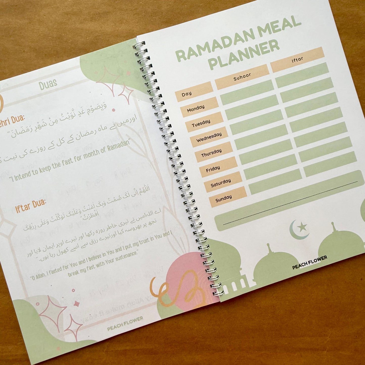 Ramadan Planner 2025 (Free: Sticker sheet, 4 cards, 4 Bookmarks, 18 Tags)