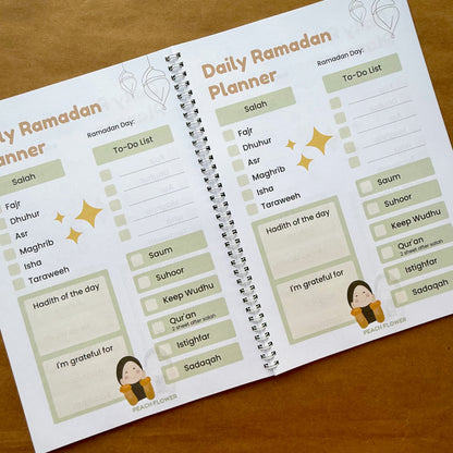 Ramadan Planner 2025 (Free: Sticker sheet, 4 cards, 4 Bookmarks, 18 Tags)