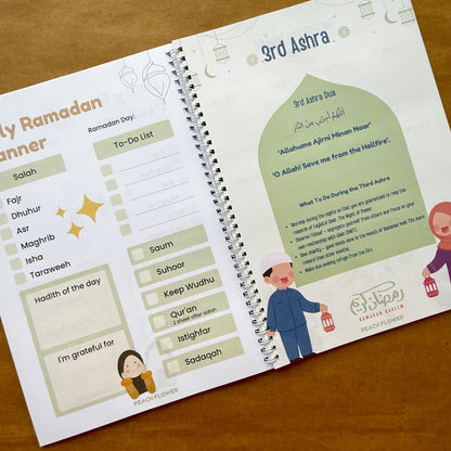 Ramadan Planner 2025 (Free: Sticker sheet, 4 cards, 4 Bookmarks, 18 Tags)