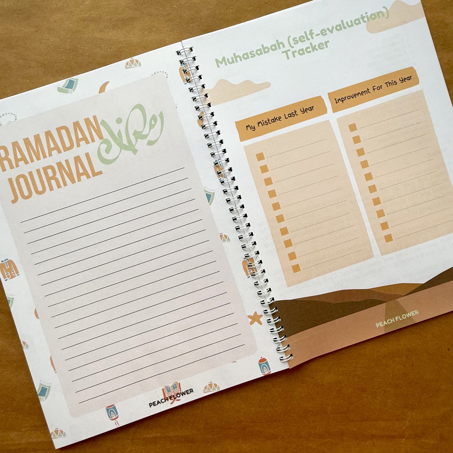 Ramadan Planner 2025 (Free: Sticker sheet, 4 cards, 4 Bookmarks, 18 Tags)