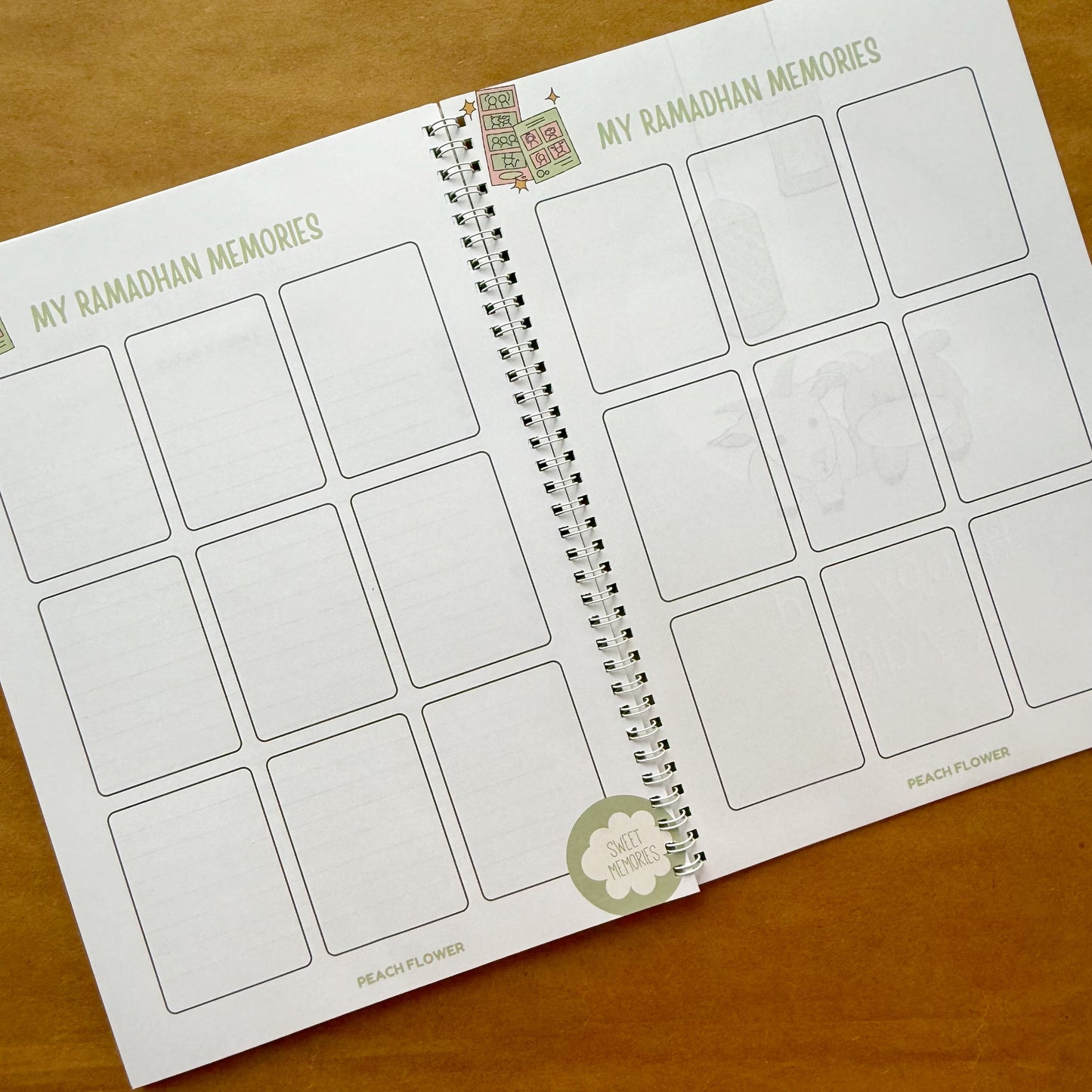 Ramadan Planner 2025 (Free: Sticker sheet, 4 cards, 4 Bookmarks, 18 Tags)