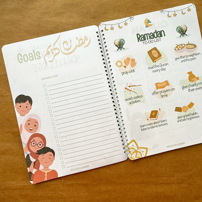 Ramadan Planner 2025 (Free: Sticker sheet, 4 cards, 4 Bookmarks, 18 Tags)