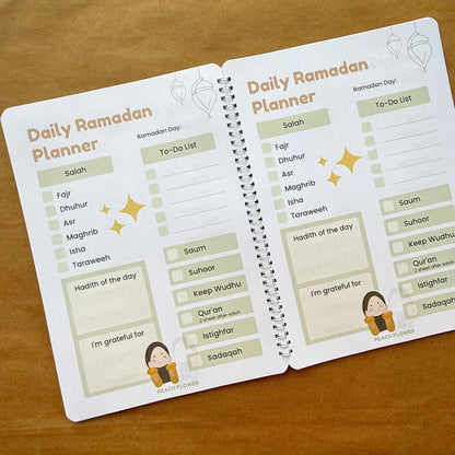 Ramadan Planner 2025 (Free: Sticker sheet, 4 cards, 4 Bookmarks, 18 Tags)