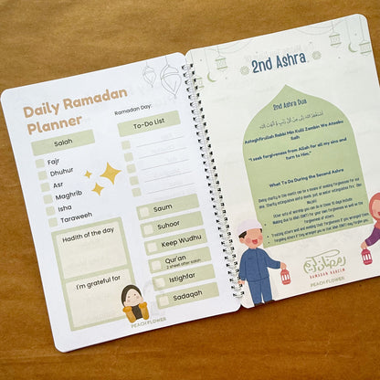 Ramadan Planner 2025 (Free: Sticker sheet, 4 cards, 4 Bookmarks, 18 Tags)