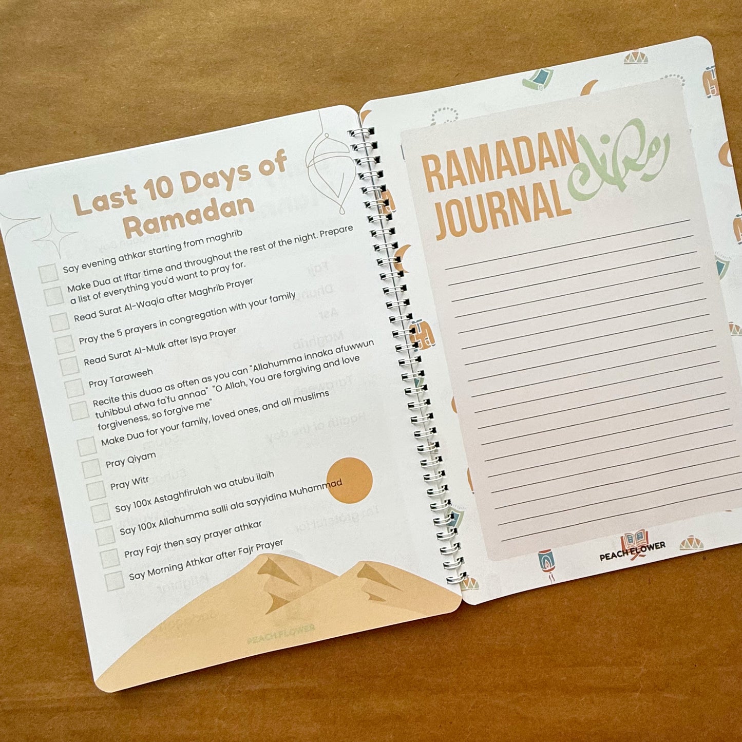 Ramadan Planner 2025 (Free: Sticker sheet, 4 cards, 4 Bookmarks, 18 Tags)