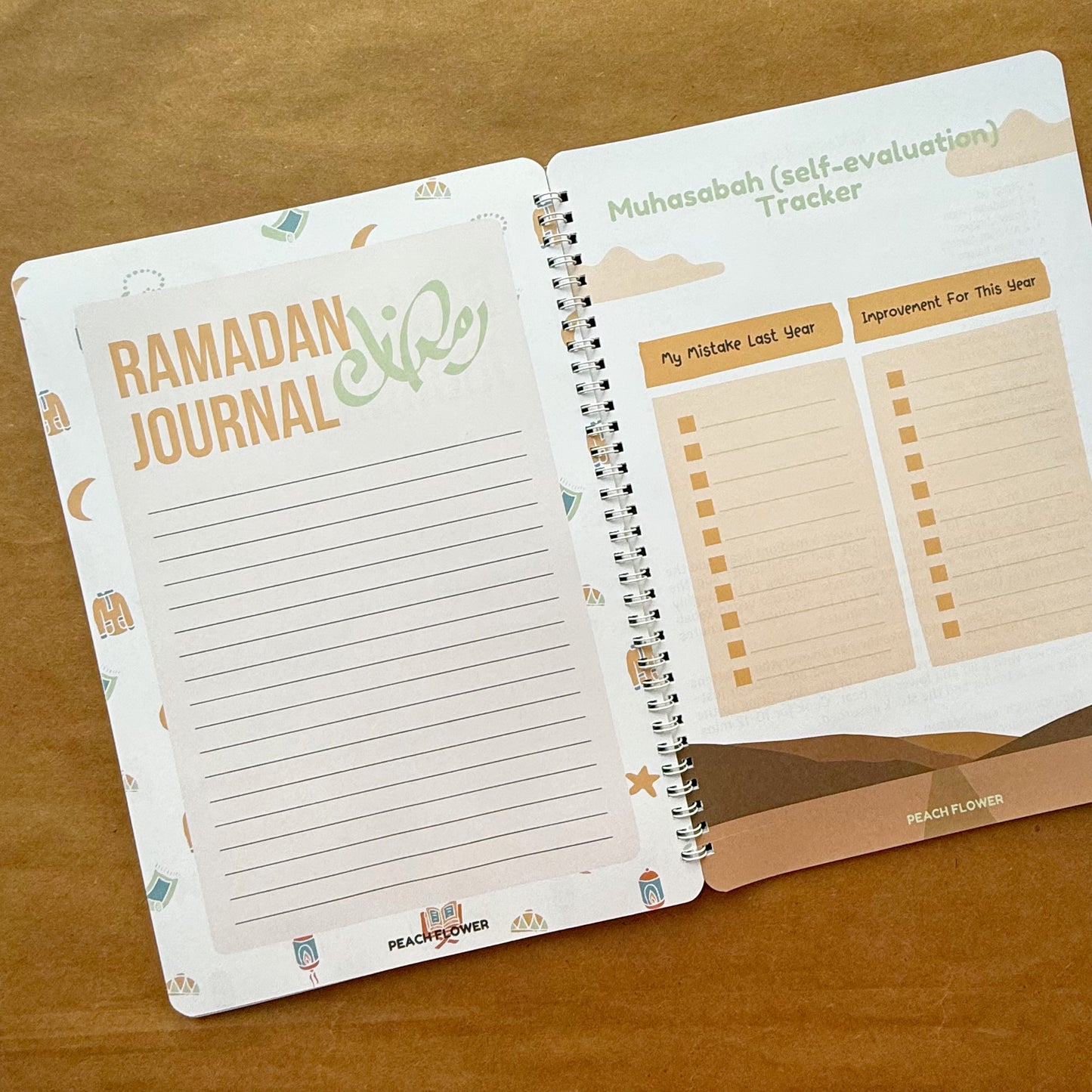 Ramadan Planner 2025 (Free: Sticker sheet, 4 cards, 4 Bookmarks, 18 Tags)