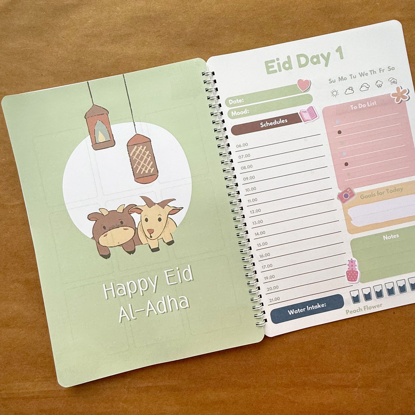 Ramadan Planner 2025 (Free: Sticker sheet, 4 cards, 4 Bookmarks, 18 Tags)