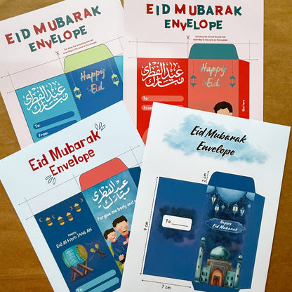 Eid Mubarak self-cut Envelops