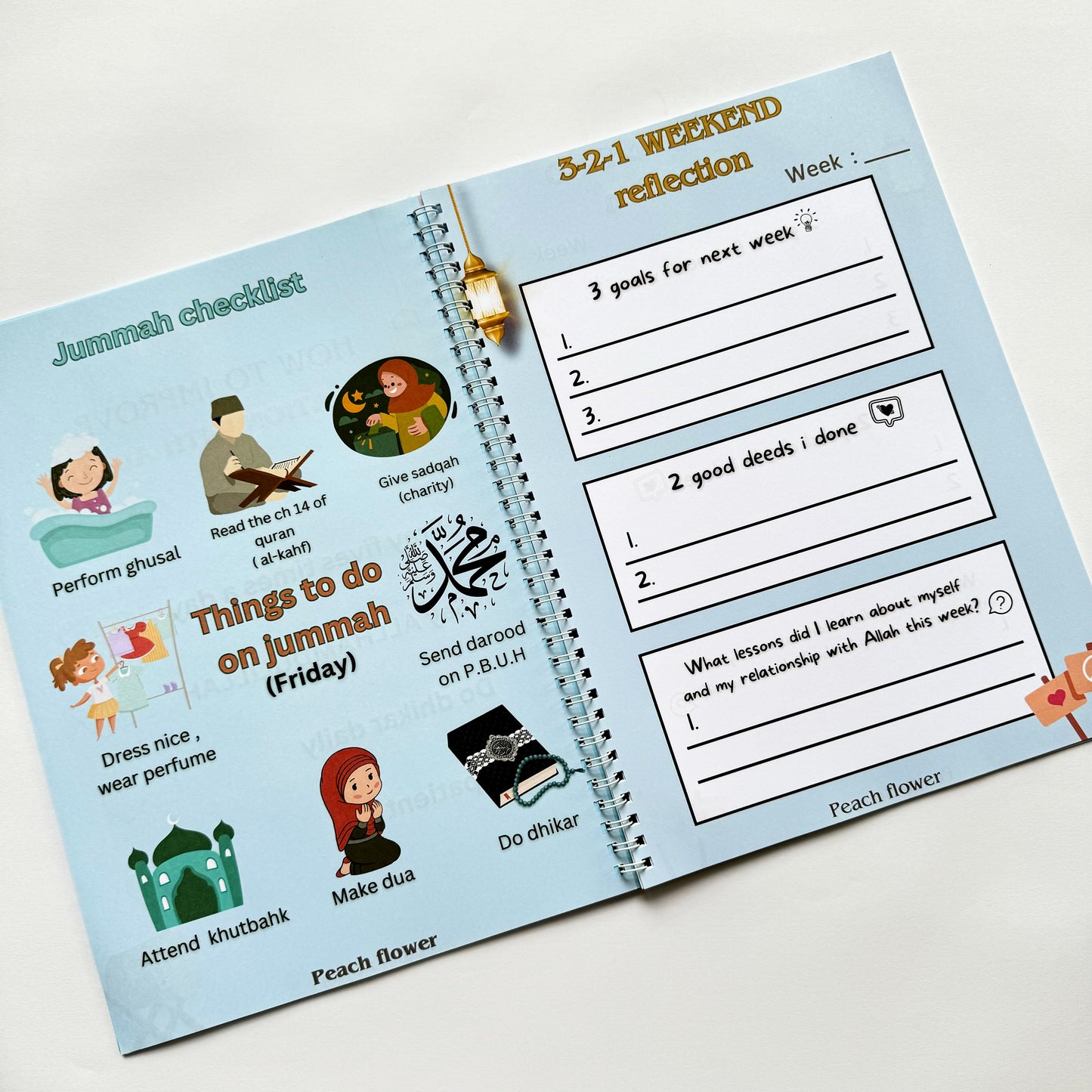 Namaz Planner (Free: 1 Sticker Sheet + 4 Bookmarks + 2 Cards)