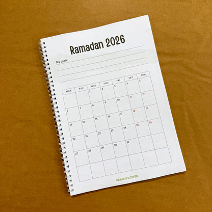 Ramadan Planner 2026 (Free: Sticker sheet, 4 cards, 4 Bookmarks, 18 Tags)