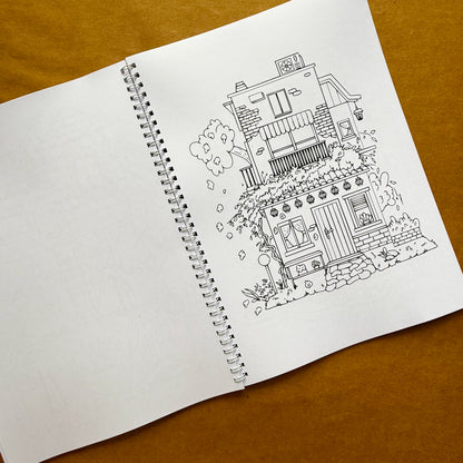 Adult Coloring Book: Urban Version 2 in 1