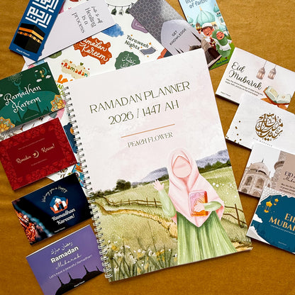 Ramadan Planner 2026 (Free: Sticker sheet, 8 cards, 4 Bookmarks)