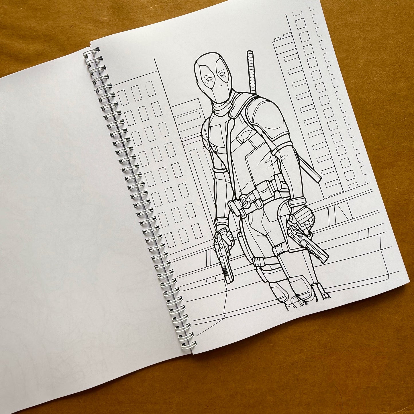 Adult Coloring Book: Marvel Version 2 in 1