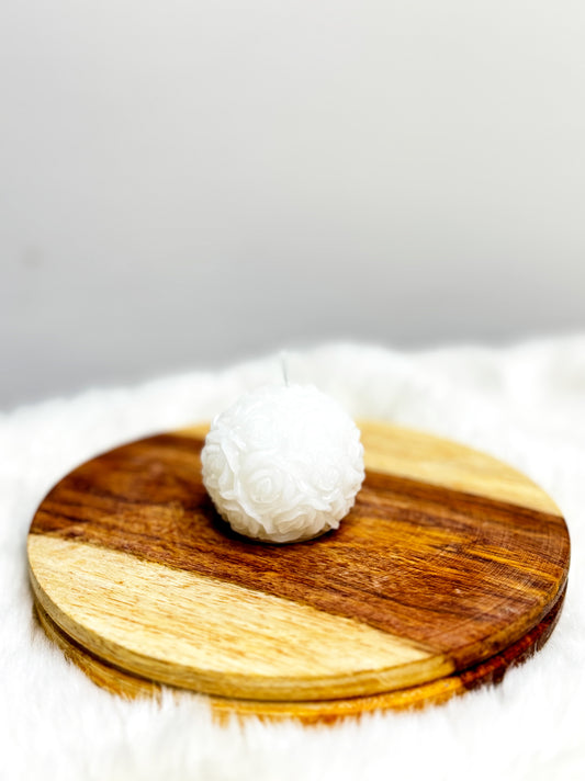 White Rosette - Scented Candle