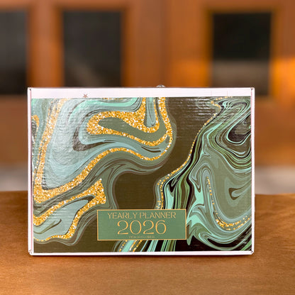 Yearly Planner 2026 (Free: 2 Sticker Sheets + 4 Bookmarks + 6 Cards)