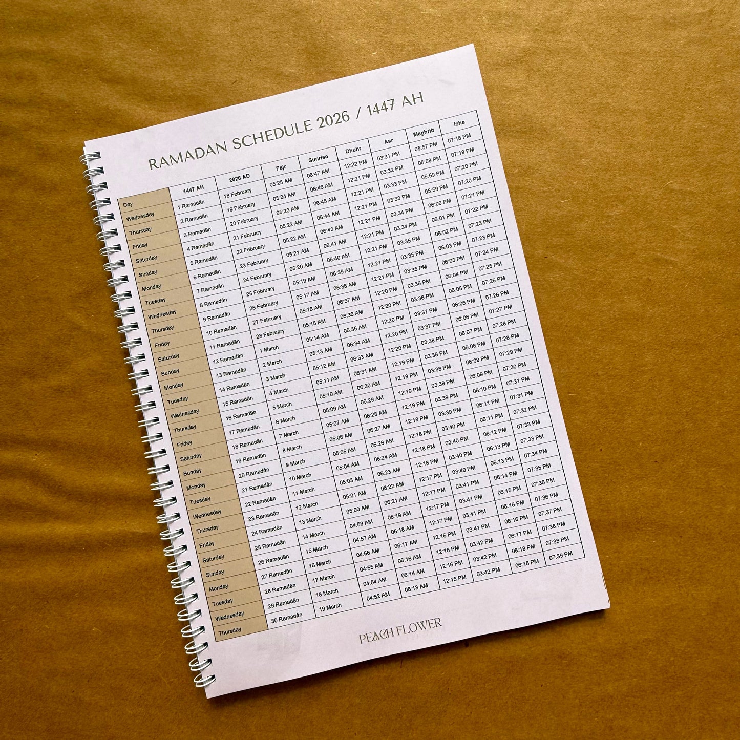 Ramadan Planner 2026 (Free: Sticker sheet, 8 cards, 4 Bookmarks)