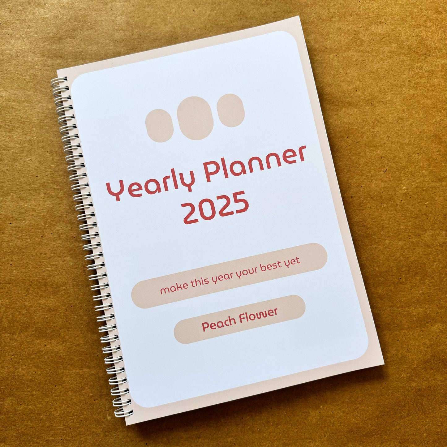 Yearly Planner 2025 (Free: 2 Sticker Sheets + 4 Bookmarks + 3 Cards)