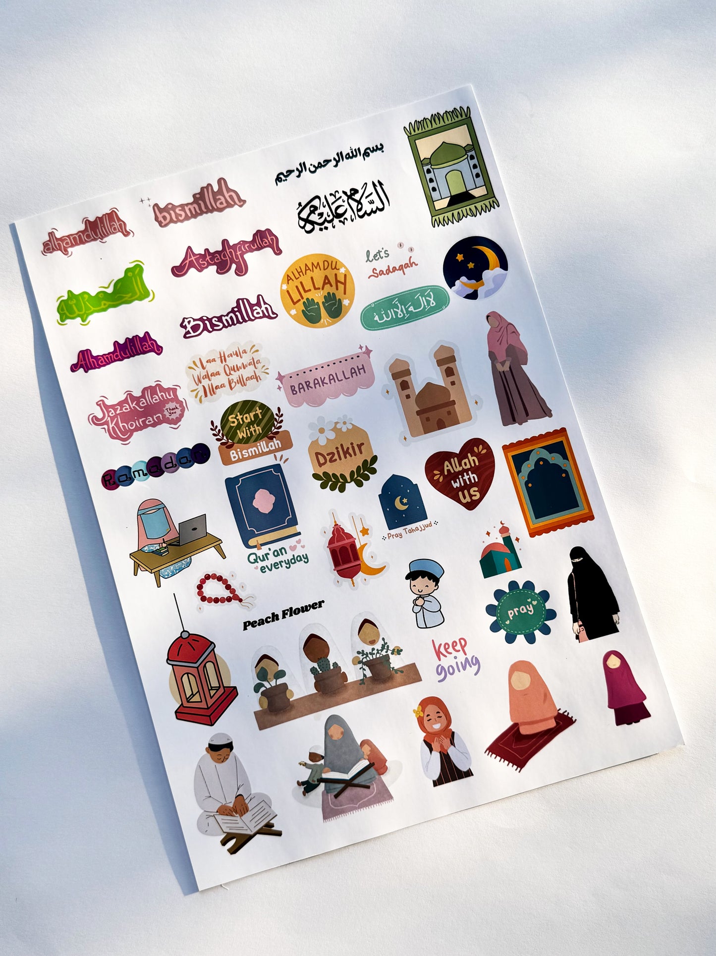 Namaz Planner (Free: 1 Sticker Sheet + 4 Bookmarks + 2 Cards)