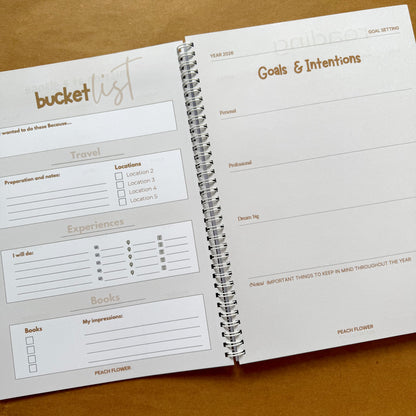 Yearly Planner 2026 (Free: 2 Sticker Sheets + 4 Bookmarks + 6 Cards)