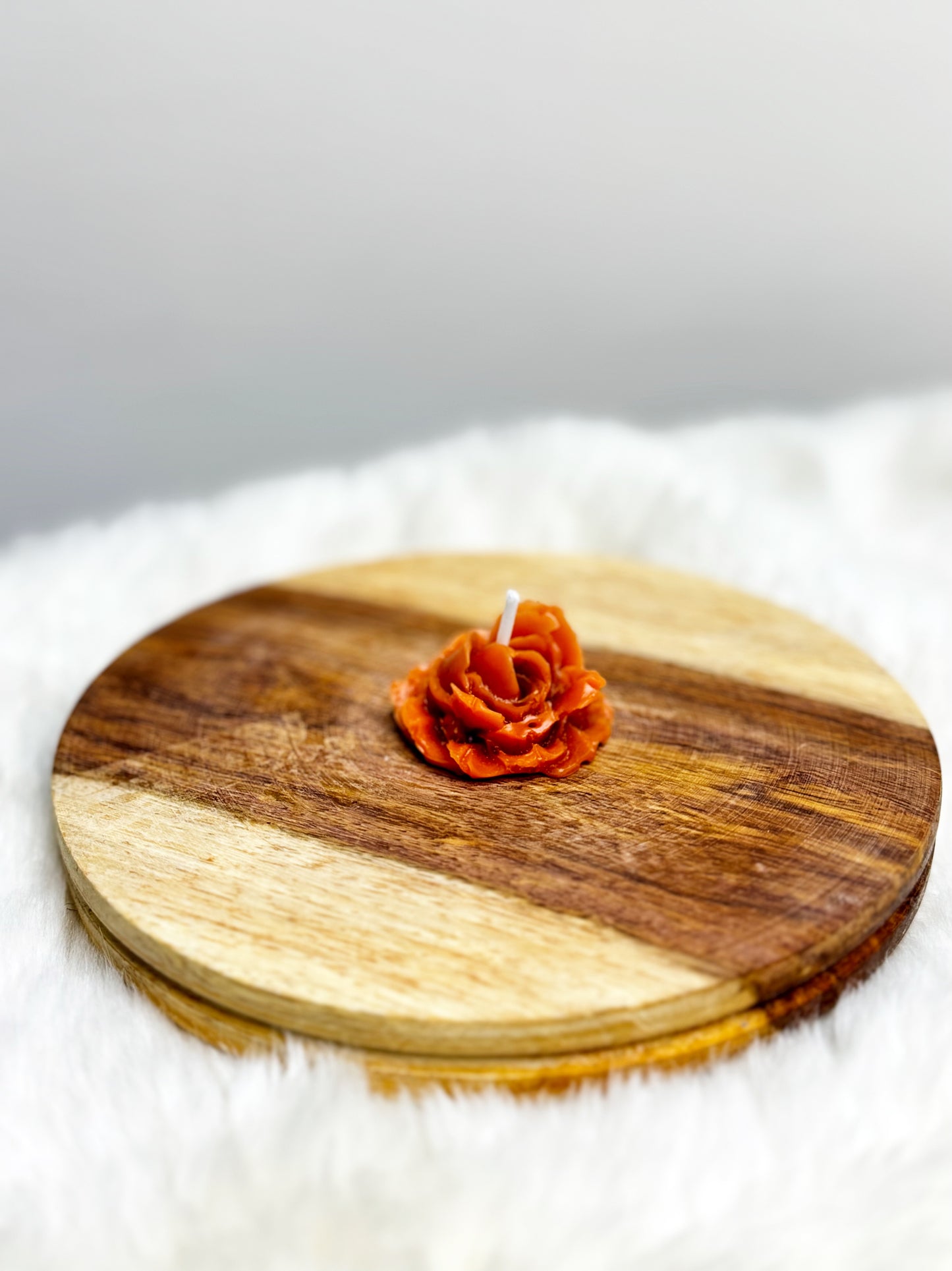 Small Orange Flower - Scented Candle