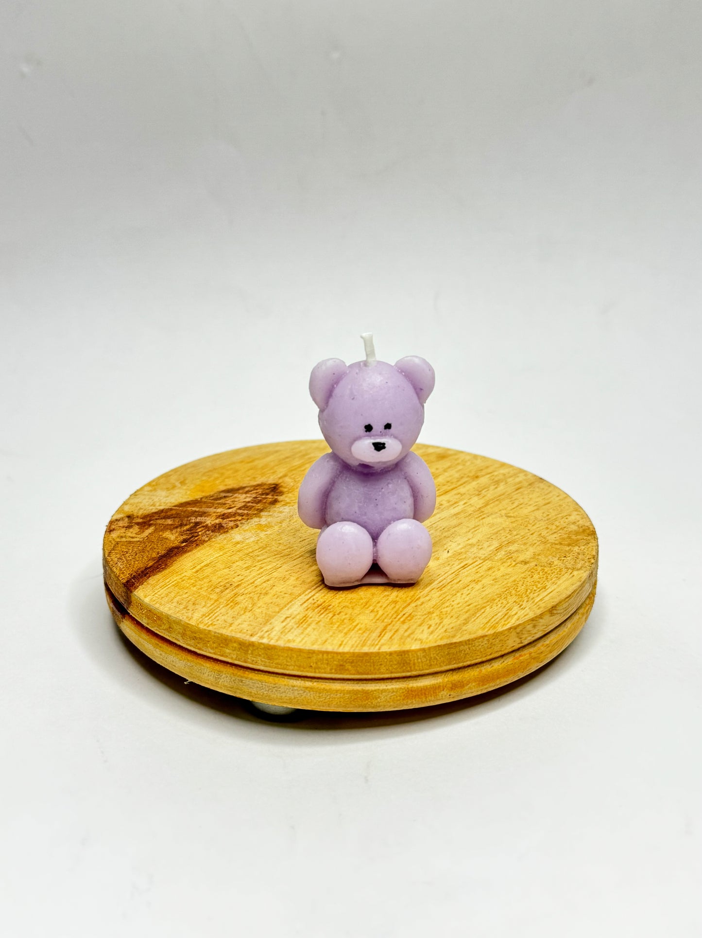 Lilac Teddy Bear Candle - Scented Candle